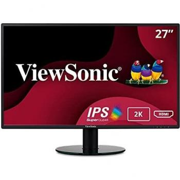 ViewSonic VA2719-2K-SMHD 27 pollici 2K WQHD IPS Home & Office Monitor (1440p, 2x HDMI, DisplayPort, Multimediale)