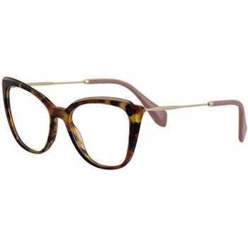 Miu Miu MU 02QV HAVANA/TOP TRANSPARENT BROWN (VX81O1)