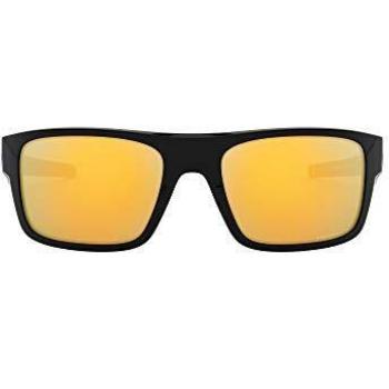 Oakley Drop Point Gafas de Sol, Hombre, Negro (Polished Black/Blackiridium), 61