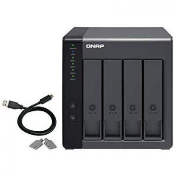 QNAP TR‑004 Contenitore HDD/SSD Nera 2,5/3,5
