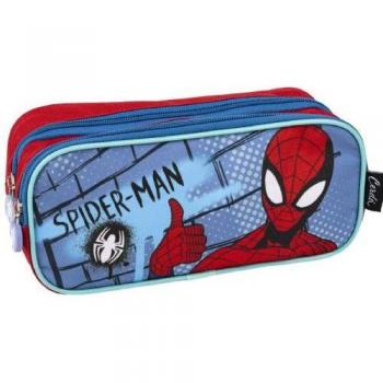 Estuche Portatodo Spiderman 2 Compartimentos