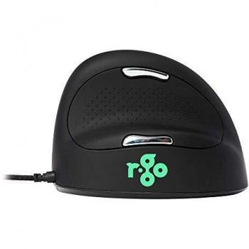 R-Go HE Mouse Ergonomico Break con software anti-RSI, per mani di medie dimensioni (165-193mm), adatto alla mano destra, cablato, con sensibilità regolabile da 500 a 3500 dpi