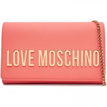 Bolso Bandolera Love Moschino con Solapa y Botón Inmantado