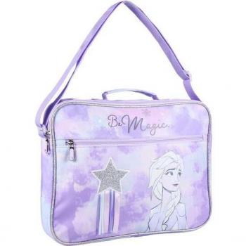 Mochila Escolar Carterona Frozen II Elsa Lila