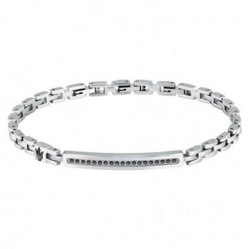 Pulsera Maserati para Hombre en Acero, Circonitas, Colección Ironic