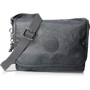 Kipling Nitany, Bolso con Bandolera para Mujer, Gris (Steel Gr Metal), 24.5x18x6 cm
