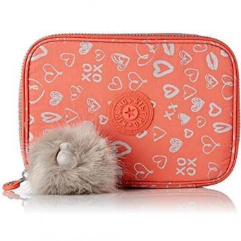 Kipling 100 Bolígrafos Estuche Grande, Multicolores (Hearty Pink Met)