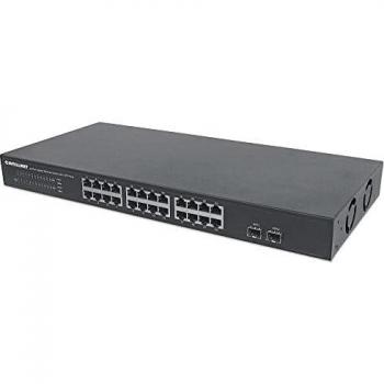 Intellinet 561044 Switch Ethernet Gigabit 24 Porte + 2 Porte SFP