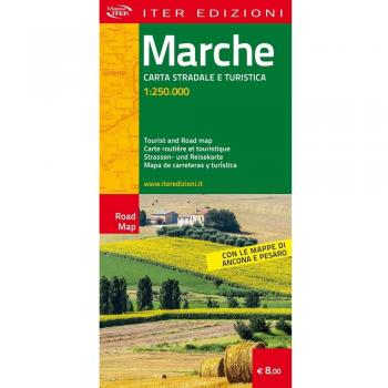 Marche. Carta stradale e turistica 1.250.000