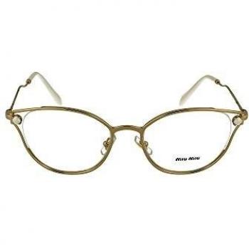 Miu Miu MU53QV ZVN1O1 Armazones Dorados para Mujer