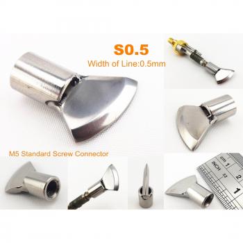 Piezas de cuero artesano S0.5 con ribete eléctrico y mini cabeza de plegado