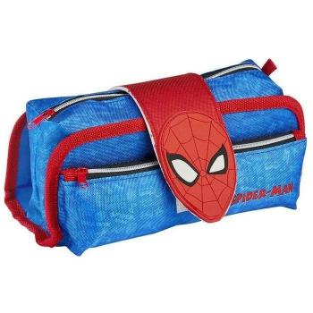 Estuche Portatodo Velcro Spiderman Azul