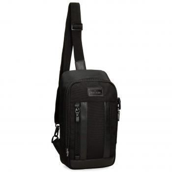 Bandolera Pepe Jeans Allblack Cruzada Urban Style