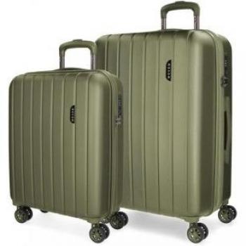 Juego de maletas Movom Wood 55-65cm Verde
