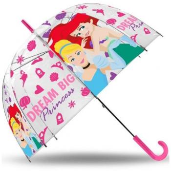 Paraguas Disney Princesas Transparente Automático 45cm