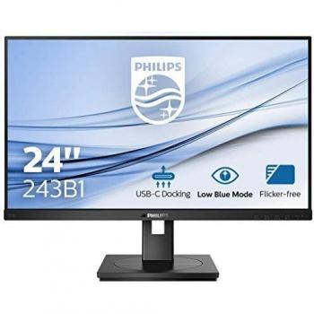 Philips 243B1/00 Monitor LED 24 Full HD 1920 x 1080 Pixel 178° Nero