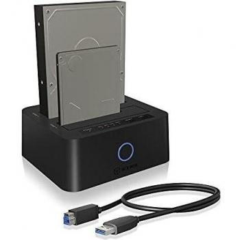 Icy Box 2Fach Docking E Klonstation Per 2,5 E 3,5 Sata Hdds/Ssds Con Jbod Funktion E Usb 3.0,Uasp & Sata Iii Unterstützung
