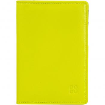 Cartera portapasaporte Dudu de piel multicolor