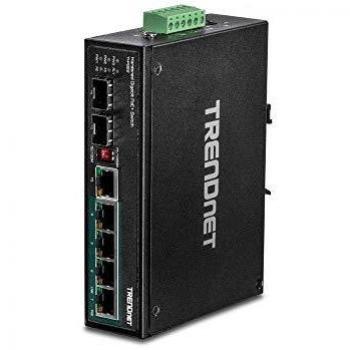 TrendNet TI-PG62 Switch Ethernet Industriale 6-Port Gigabit PoE+