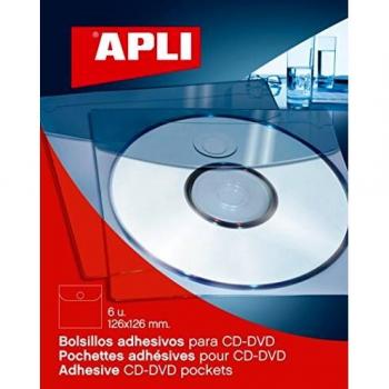 Apli Bustine Adesive per CD/DVD con Chiusura