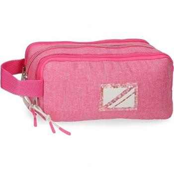 Estuche Triple Rosa Pepe Jeans Luna