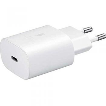 Samsung Cargador rápido de puerto USB tipo C de 25 W (sin cable) Blanco Talla única
