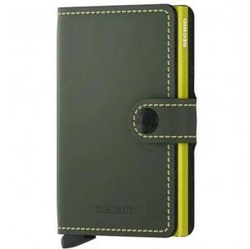 Cartera Secrid Miniwallet Verde Mate con Protección RFID
