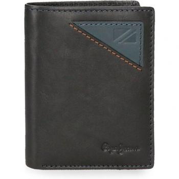 Pepe Jeans. Cartera de piel Striking vertical Marino