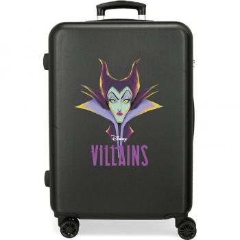 Maleta Mediana Disney Villains Rígida Negra