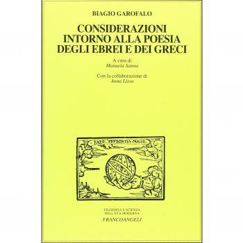 Considerazioni intorno alla poesia degli ebrei e dei greci