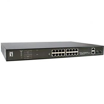 LevelOne GEP-2021 switch di rete Non gestito Gigabit Ethernet (10/100/1000) Supporto Power over (PoE) 1U Nero