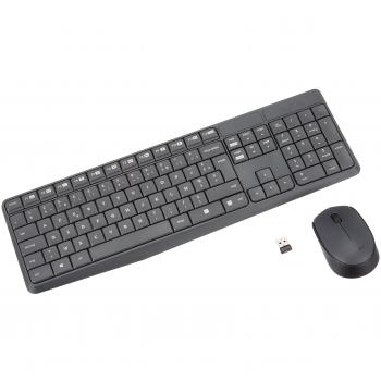 Logitech MK235 tastiera Mouse incluso USB AZERTY Francese Grigio
