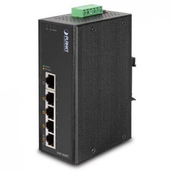 Planet ISW-504PT Network Switch Non Managed Layer 2 Fast Ethernet (10/100) Black Power over Ethernet (PoE) Support