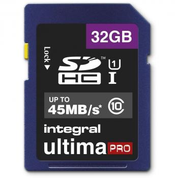 Integral INSDH32G10‑45 SDHC Ultima PRO Class 10 UHS‑I U1 32 GB