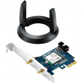 Adattatore PCI-E Dual-Band Wireless AC1200, Bluetooth 4.0, 2X2 MIM Wi-Fi, Supporto Intel WIDI, Antenna Orientabile su Base Esterna