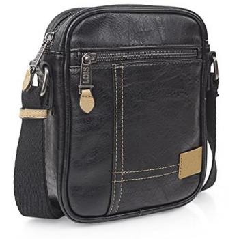 Bolso Bandolera de Polipiel Ajustable para Hombre