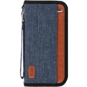 Cartera de Viaje con Cubre Pasaporte y Titular Anti-RFID