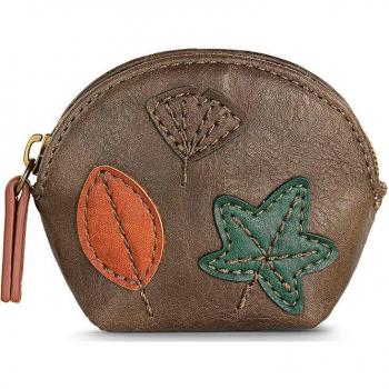 Monedero SKPAT Marrón Rdid con Cremallera