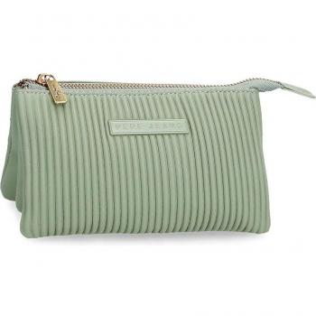Pepe Jeans monedero Aurora verde tres compartimentos