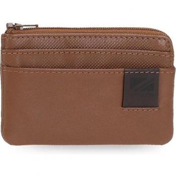 Pepe Jeans. Monedero de piel Topper Marrón
