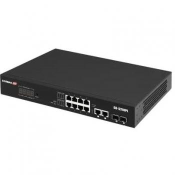 Edimax GS-5210PL switch di rete Gestito Gigabit Ethernet (10/100/1000) Nero