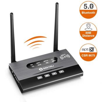 SONRU Bluetooth V5.0 Trasmettitore TV