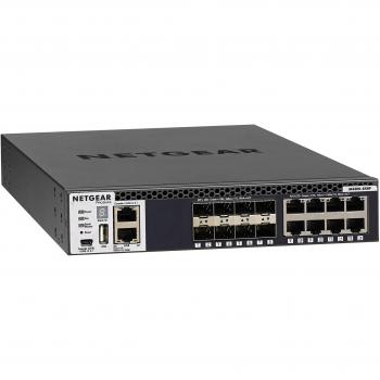 Netgear XSM4316S-100NES ProSafe Switch Managed 10G, 16 Ports, 8 Ports 10 Gbit, 8 Ports SFP/SFP+, Funzioni Auto-iSCSI/Auto-VoIP, USB