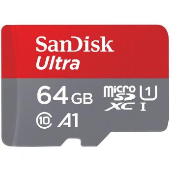 Sandisk Micro SD HC 64GB Ultra A1 Velocità Max Scrittura 100MB/s Lettura 100MB/s