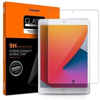 Spigen, Glass Screen Protector compatible with iPad 8 10.2 (2020), iPad 7 10.2 (2019), 9H Hardness, Anti-Scratch, Anti-Fingerprint, Protective Film Compatible with iPad 8/7 10.2 (2020 and 2019)