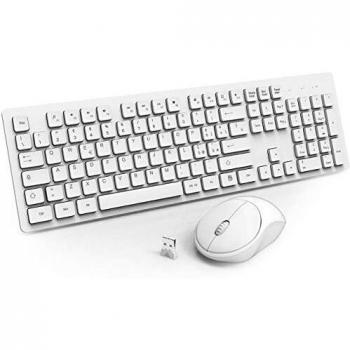 WisFox Combo Wireless Tastiera e Mouse Full Size 2.4GHz