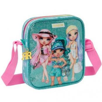 Bolso Bandolera Rainbow High Paradise Turquesa 16 x 18 x 4 cm
