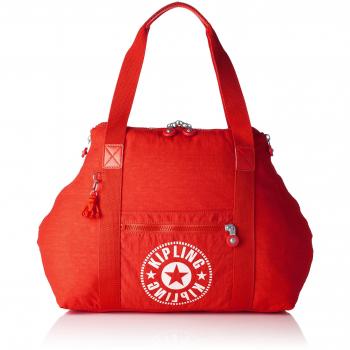 Kipling Art M Tote De Viaje Con Funda Para Carrito, 26 Litros, Rojo (Lively Red)