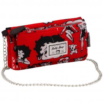 Billetero soft con cadena Karactermania Betty Boop Rouge en color rojo