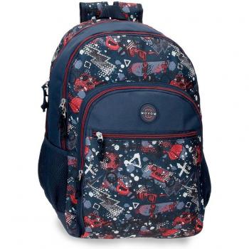 Nombre equivalente 1: Mochila escolar MOVOM Free time adaptable de 33 cm x 46 cm x 17 cm, multicolor, con dos compartimentos